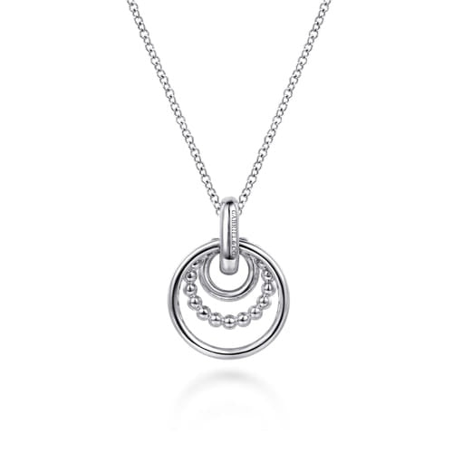 SS/14kY Multi-Circle Drop Necklace NK8183MZJJJ