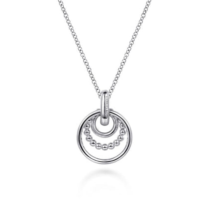 SS/14kY Multi-Circle Drop Necklace NK8183MZJJJ
