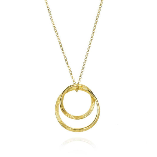 18k Vermeil Hoop Drop Necklace CL129-71/O