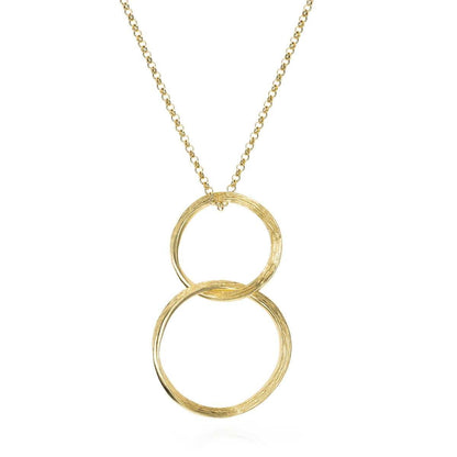 18k Vermeil Hoop Drop Necklace CL129-71/O