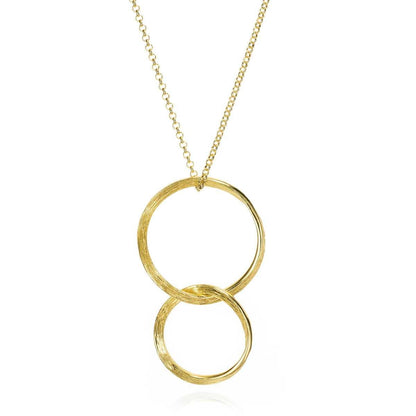 18k Vermeil Hoop Drop Necklace CL129-71/O