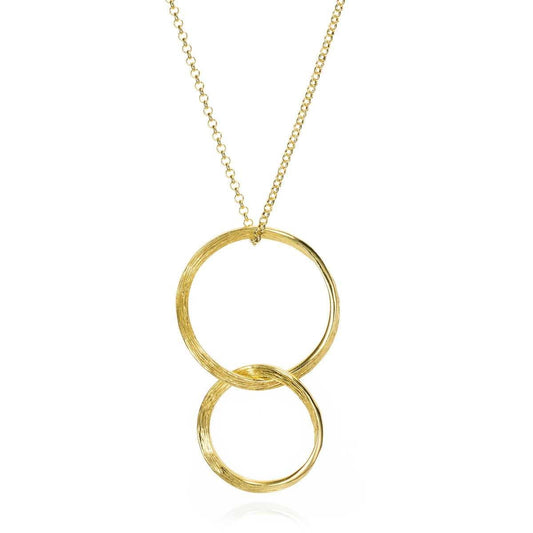 18k Vermeil Hoop Drop Necklace CL129-71/O
