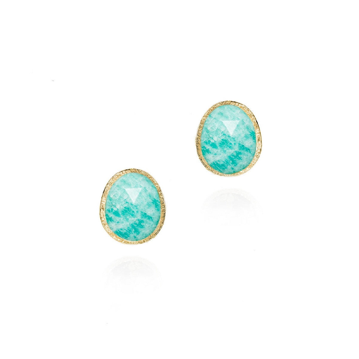 18k Vermeil Amazonite Stud PE129-2963AZO