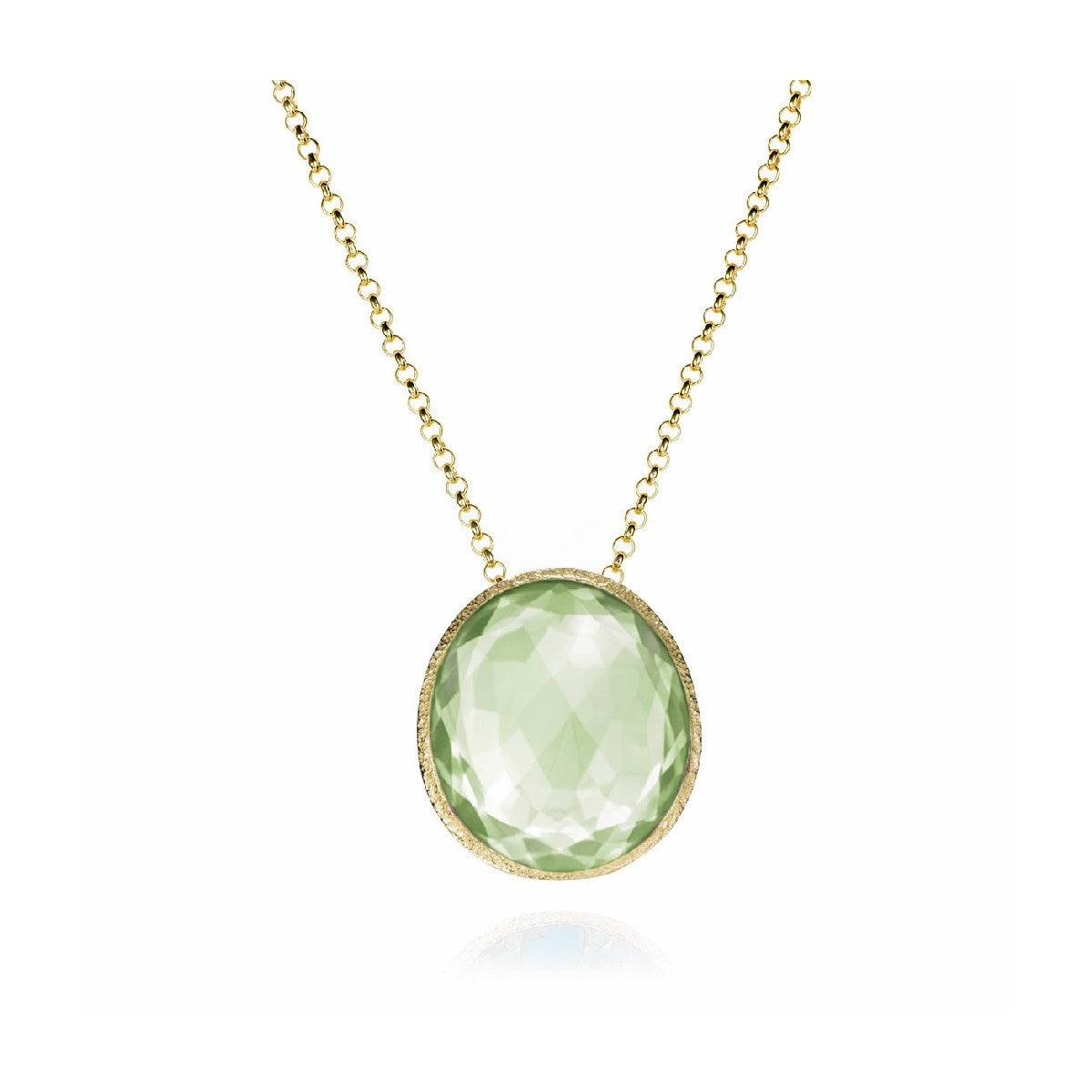 18k Vermeil Green Amethyst Necklace CGF-129-008AVO