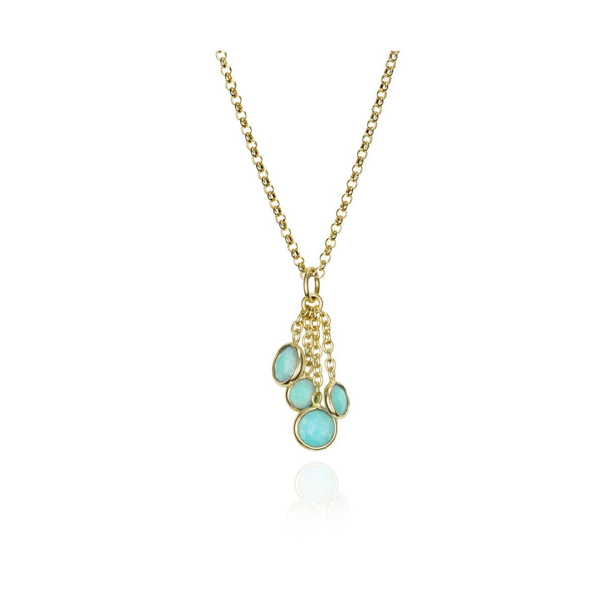 18k Vermeil Amazonite BELLA Necklace CG129-3378AO