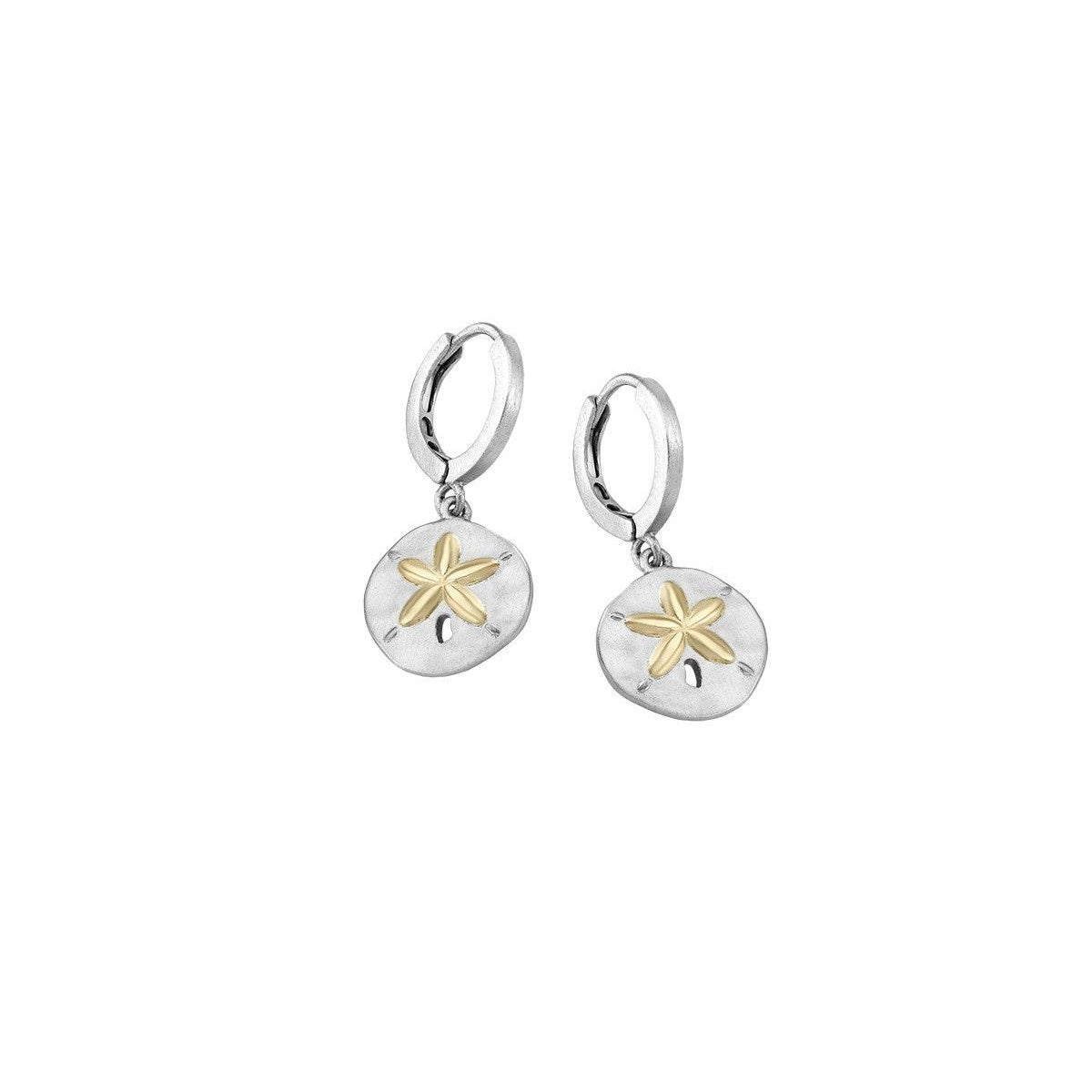 SS/18k Vermeil Starfish Huggie Earrings PE120- 6901 /O
