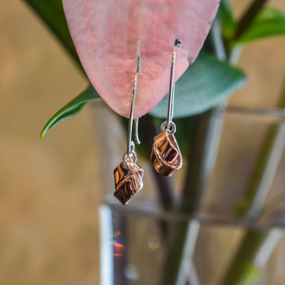 SS/RG Love Knot Dangle Earring EA48042R