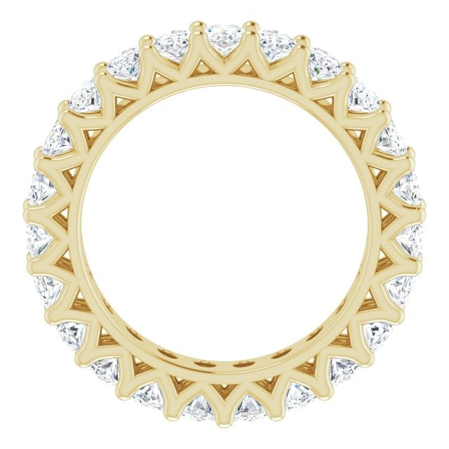14kY 4 1/6cttw 5x3mm Oval LAB Diamond Eternity Band 123391