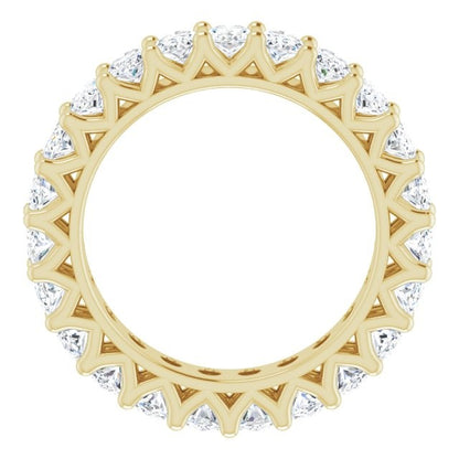 14kY 4 1/6cttw 5x3mm Oval LAB Diamond Eternity Band 123391