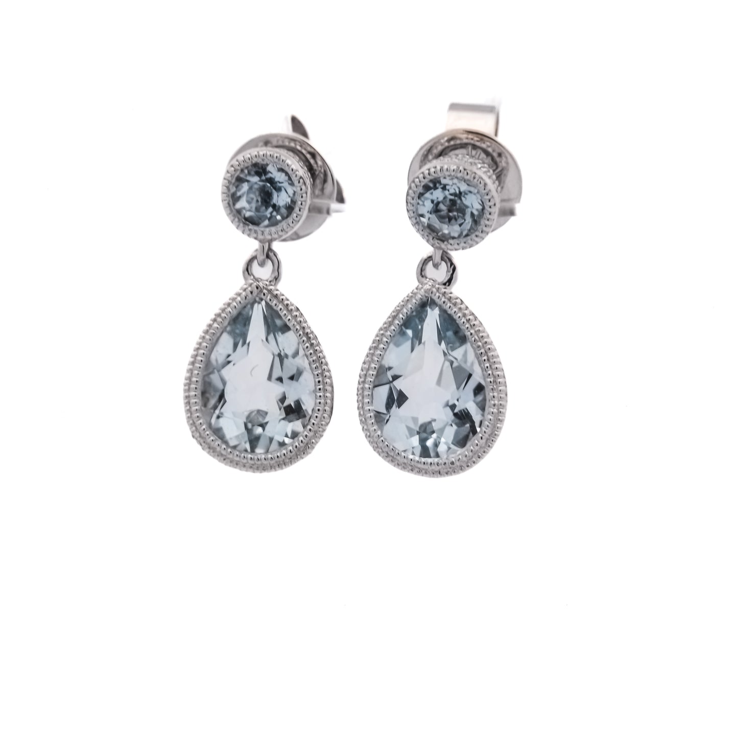14kW 1.48cttw Aquamarine Earring TEA4238CAQ
