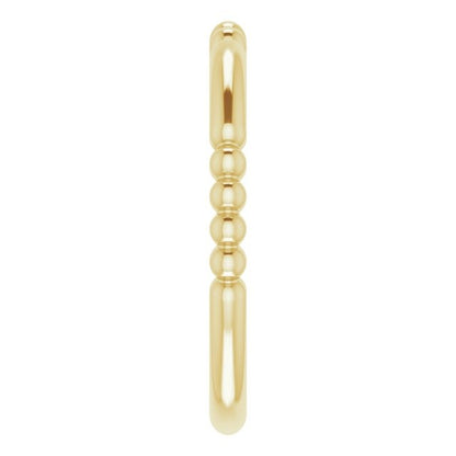 14kY Beaded Stackable Ring 51779 - 7