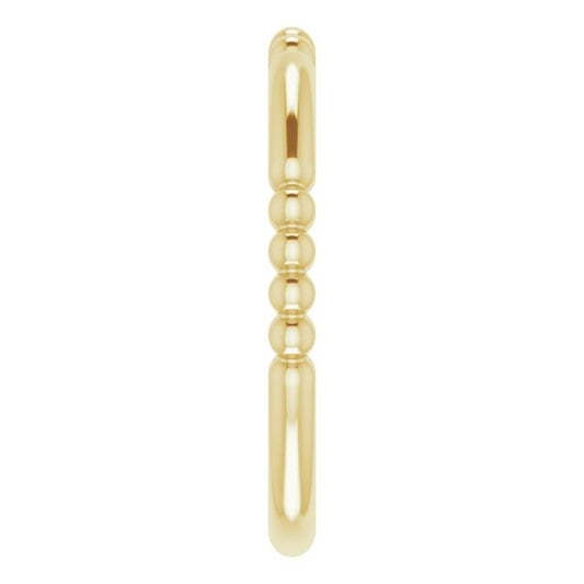 14kY Beaded Stackable Ring 51779 - 7