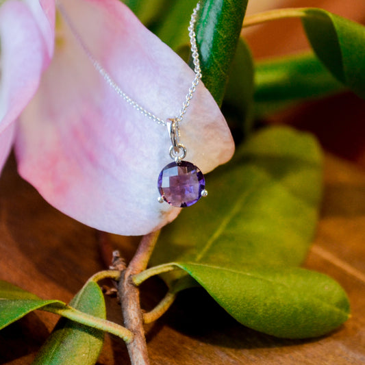 14kW 1.11ct Amethyst 3-Prong Pendant  29501-7-PAM
