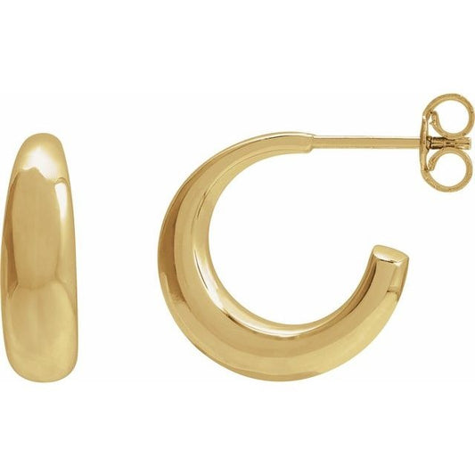 14kY 4.3x14.4mm Taper Hoops 689324