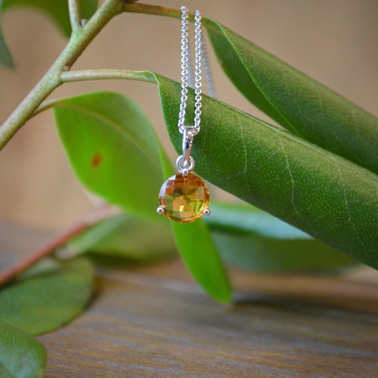 14kW 1.08ct Citrine Pendant 29501-7-PCI