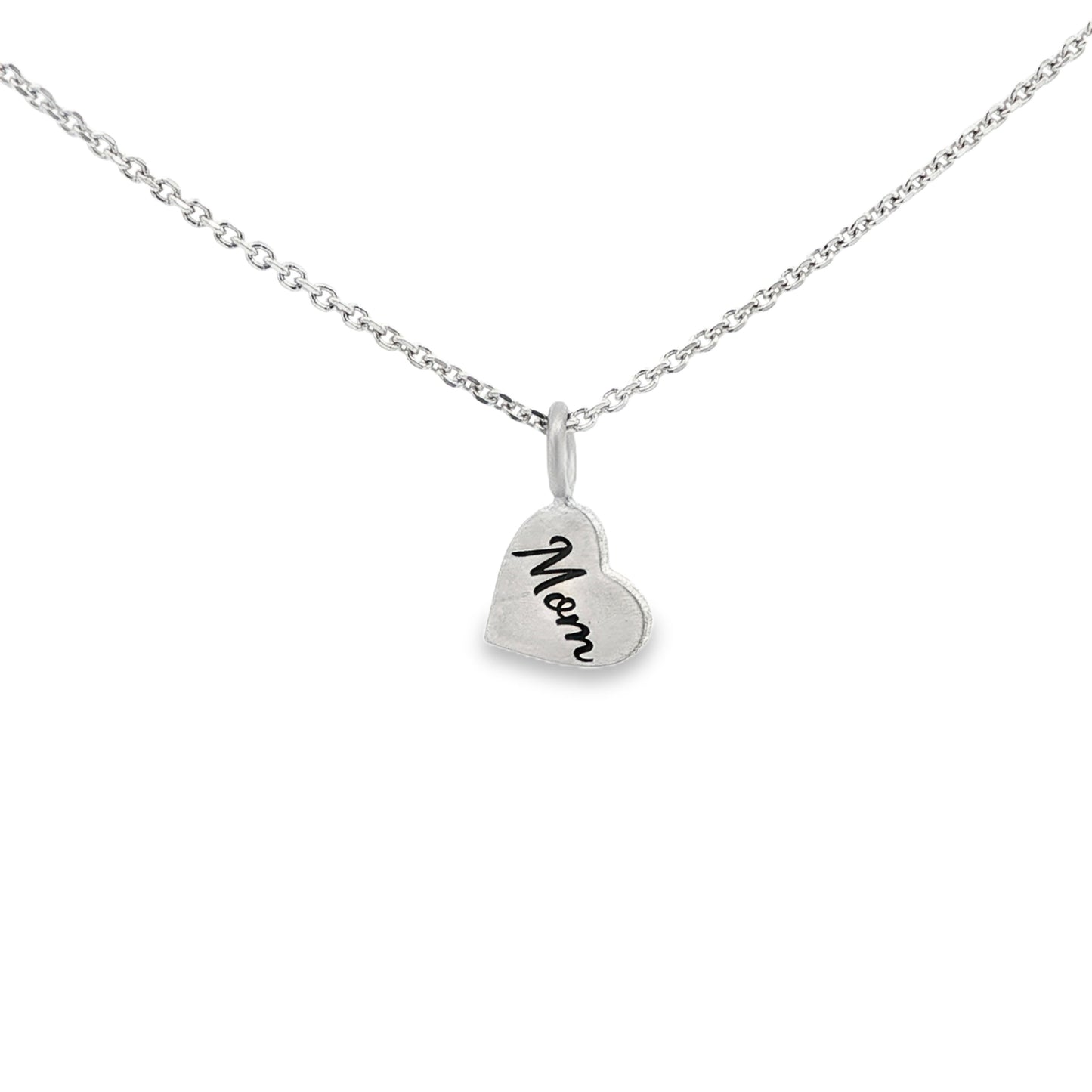 SS Heart Mom Pendant - 9mm
