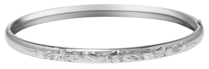 SS Engraved Floral Bracelet PM239
