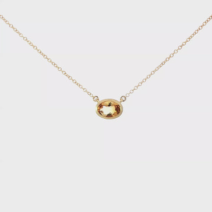 14kY .78ct Citrine Necklace AN77575CT-920Y