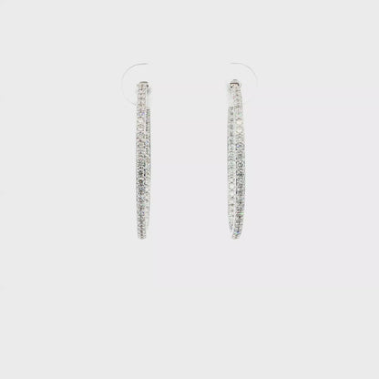 14kW .96cttw Diamond Hoop E0674