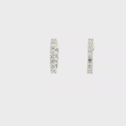 14kW 1.24cttw Diamond Hoop E0045