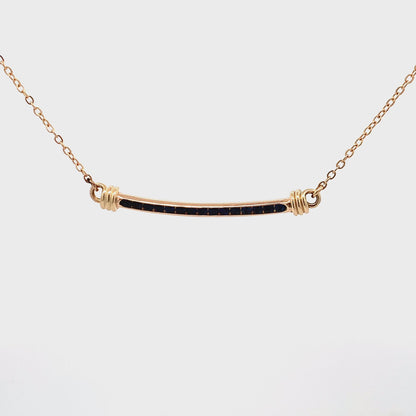 14kY .30cttw Blue Sapphire Signature Necklace NE16622D-18"