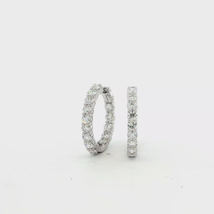 14kW 3.55cttw Diamond Hoop E0052