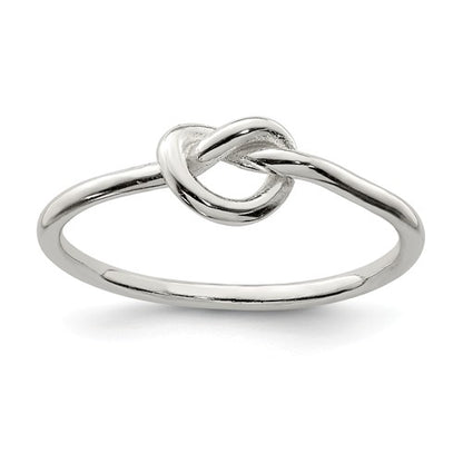 SS Polished Knot Ring QR6075-8