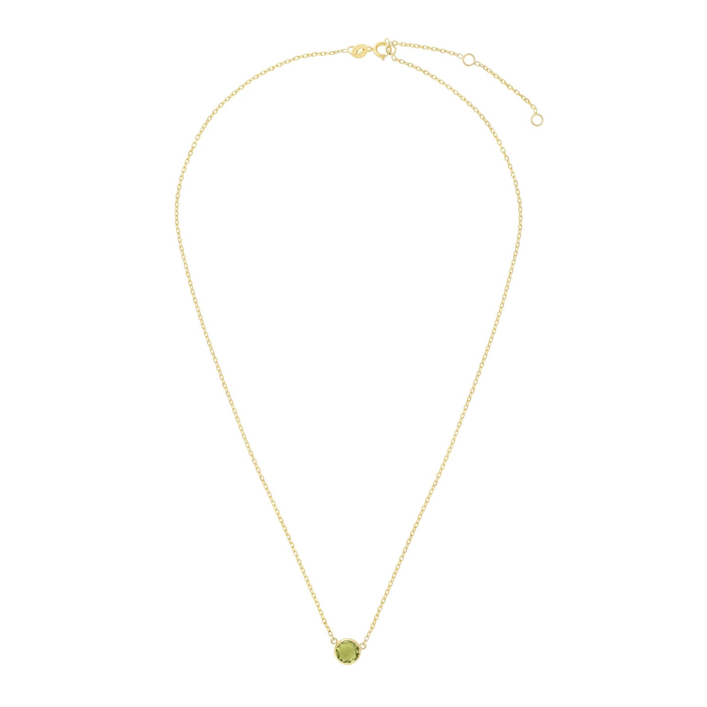 14kY Peridot Necklace RC6947-17