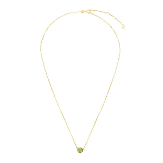 14kY Peridot Necklace RC6947-17