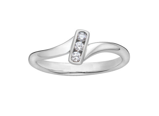 SS .09cttw Diamond Aurora Ring RI82210D-7