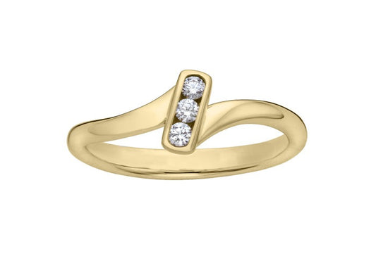 14kY .09cttw Diamond Aurora Ring RI82220D-7.5