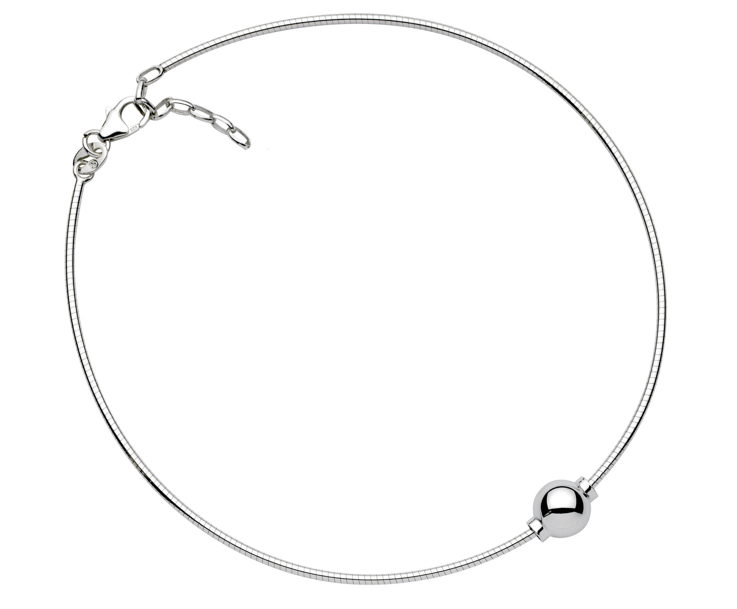 SS Plain Bead Anklet SA5405-10
