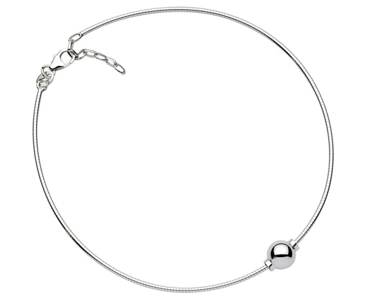 SS Plain Bead Anklet SA5405-10