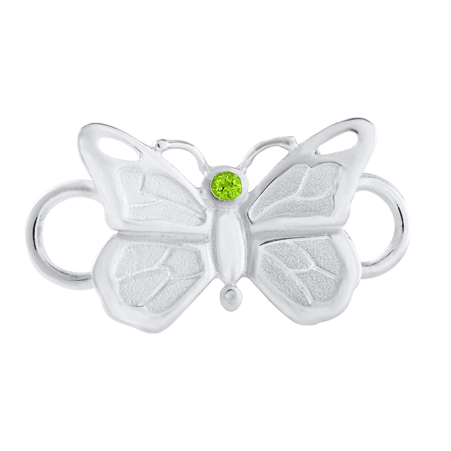 SS Butterfly w/ Peridot Clasp SB5498
