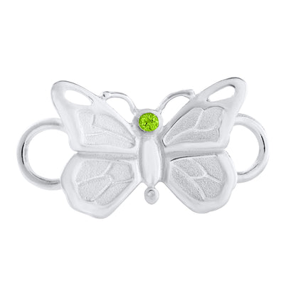 SS Butterfly w/ Peridot Clasp SB5498