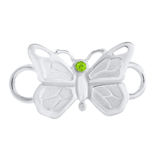 SS Butterfly w/ Peridot Clasp SB5498