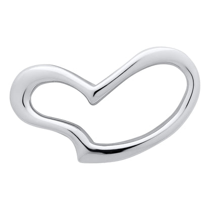 SS Open Heart Clasp SB5618