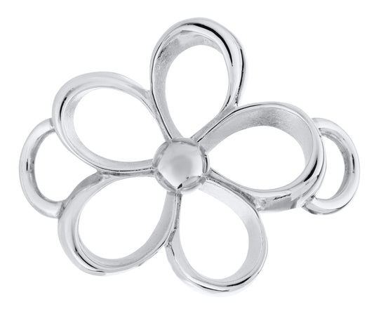 SS Open Loop Flower Clasp SB5918
