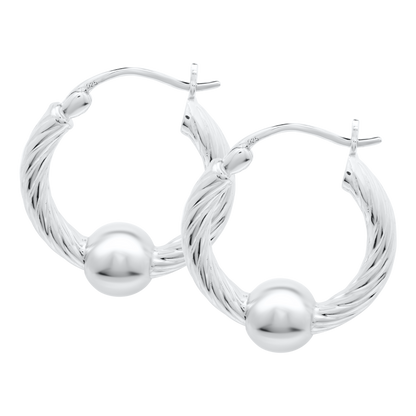 SS 20mm Twist Hoop SE5408