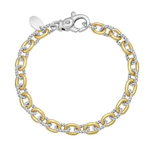 SS/18kY San Zeno Link Chain Bracelet SILC20320-07