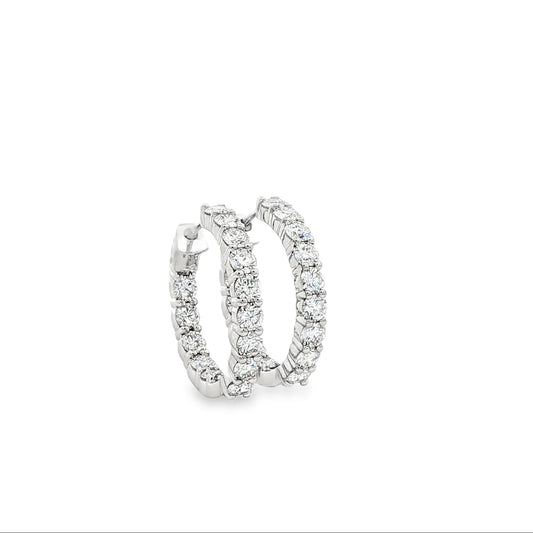 14kW 2.12cttw Diamond Hoop E0046