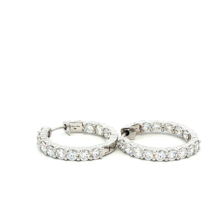 14kW 2.10cttw Diamond Hoop E0046