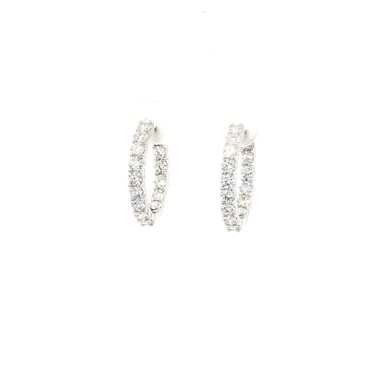 14kW 2.10cttw Diamond Hoop E0046