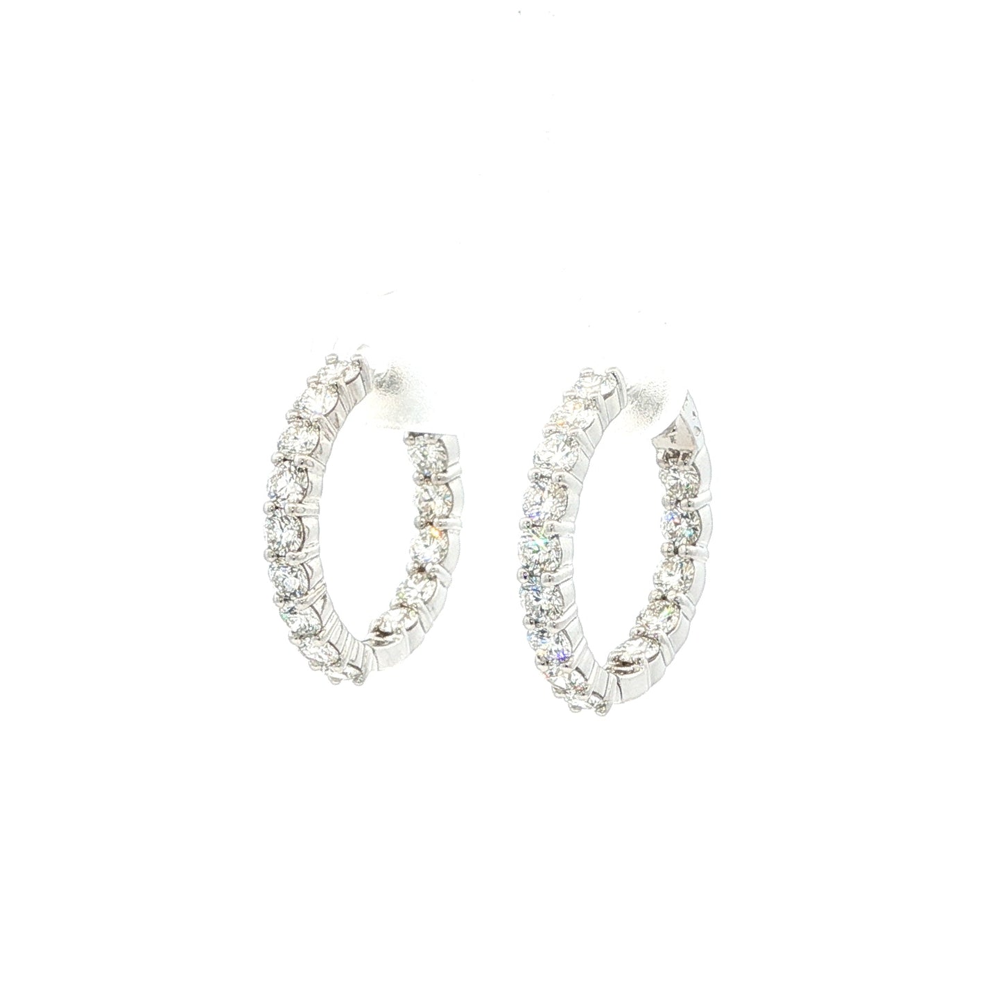 14kW 2.10cttw Diamond Hoop E0046