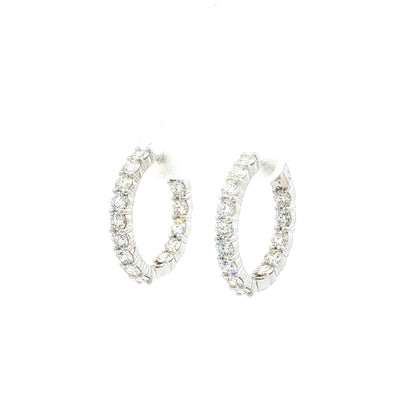 14kW 2.10cttw Diamond Hoop E0046
