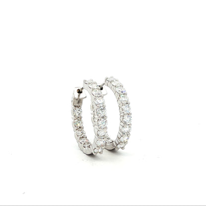 14kW 2.10cttw Diamond Hoop E0046