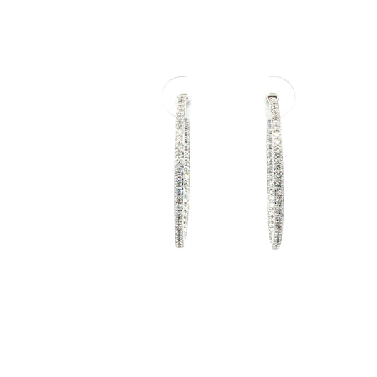 14kW .96cttw Diamond Hoop E0674