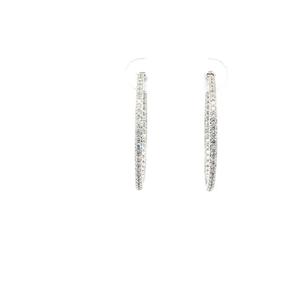 14kW .96cttw Diamond Hoop E0674