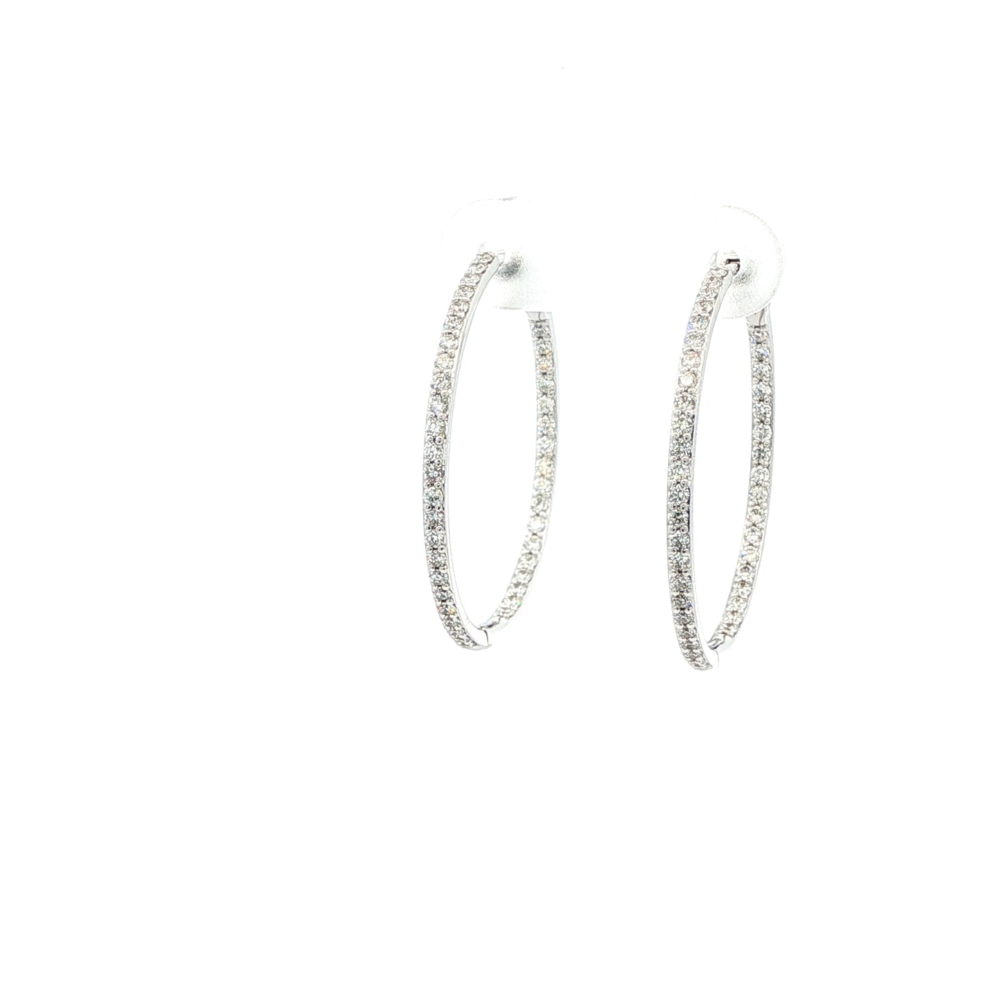 14kW .96cttw Diamond Hoop E0674