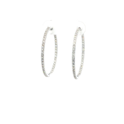 14kW .96cttw Diamond Hoop E0674